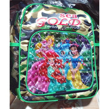 সি গোল্ড বার্বি ডল আর্মি (School bag)